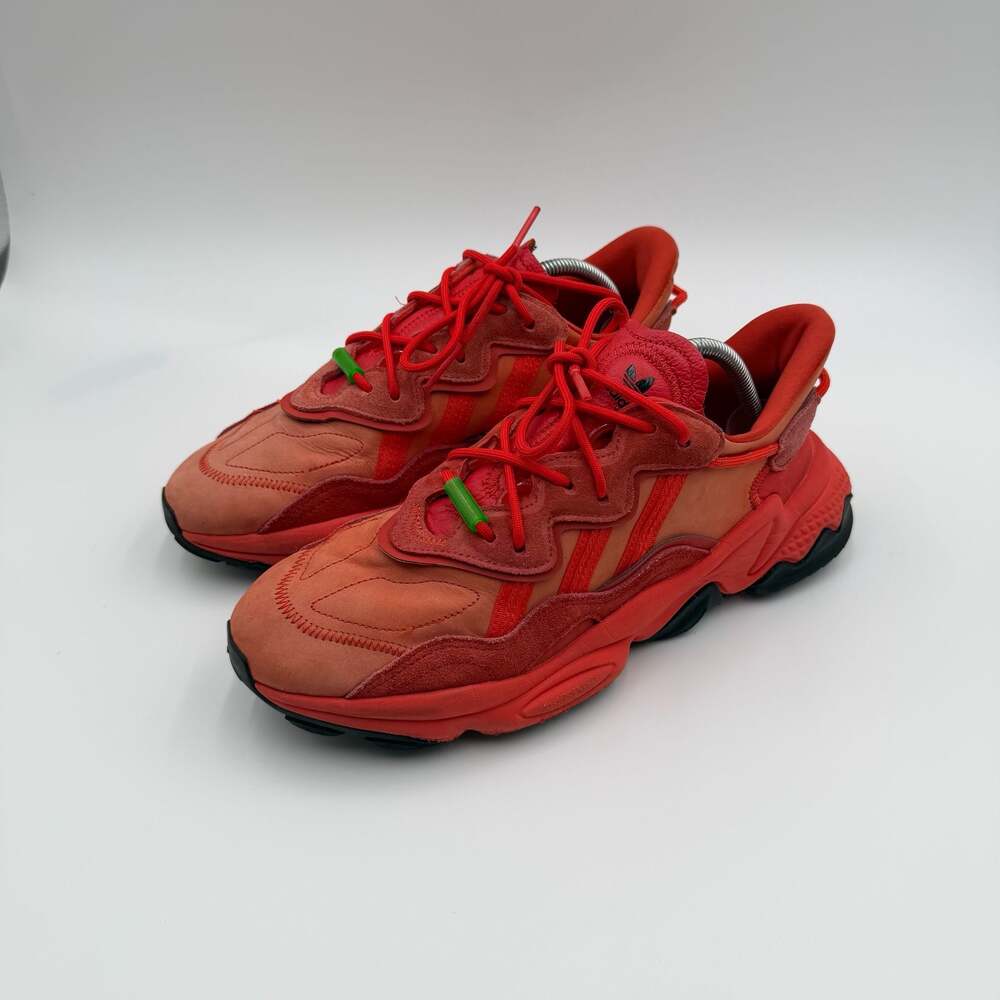 Size 10.5 Adidas Ozweego Solar Red Hi-Res Red Sneakers